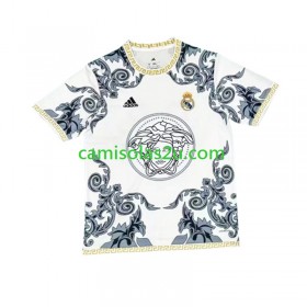 Camisolas de futebol Real Madrid Versace Edition Equipamento Principal Branco 2024/25 Manga Curta
